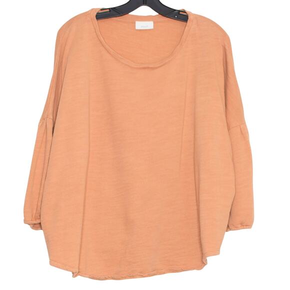 Pure J Jill Top Minimalist Boxy Slouchy Lagenlook Cottage Casual Orange Size 3X - Picture 1 of 8